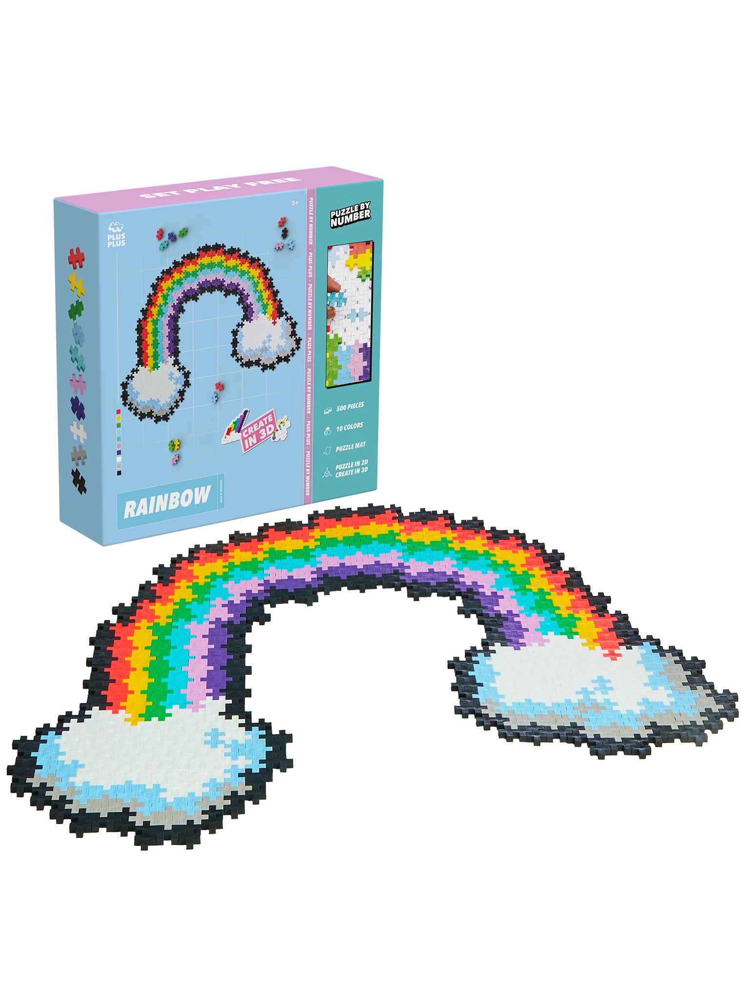 Puzzle By Number - Rainbow